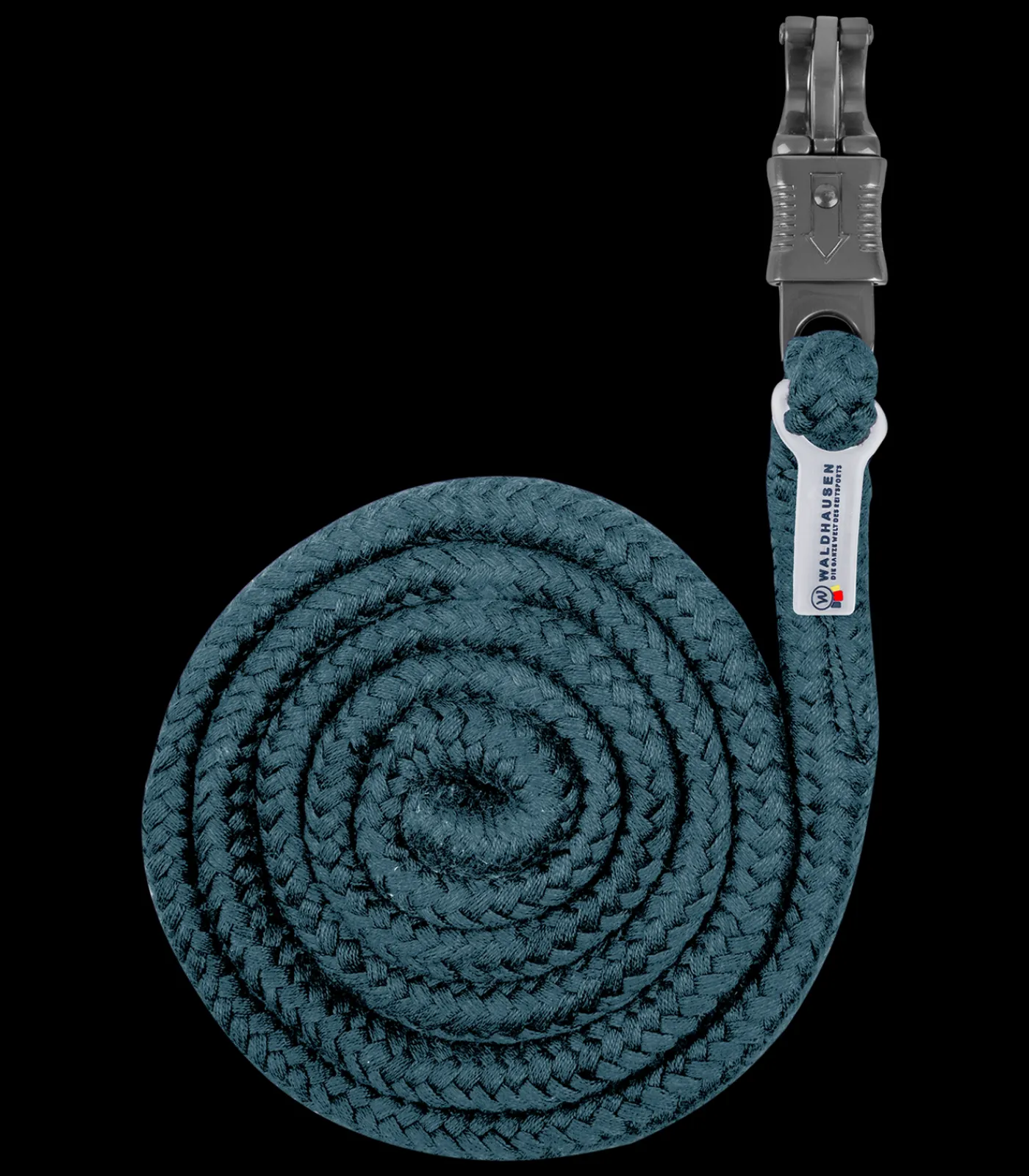Waldhausen Stricke>Anbindestrick Plus, Panikhaken, dunkle Beschläge
