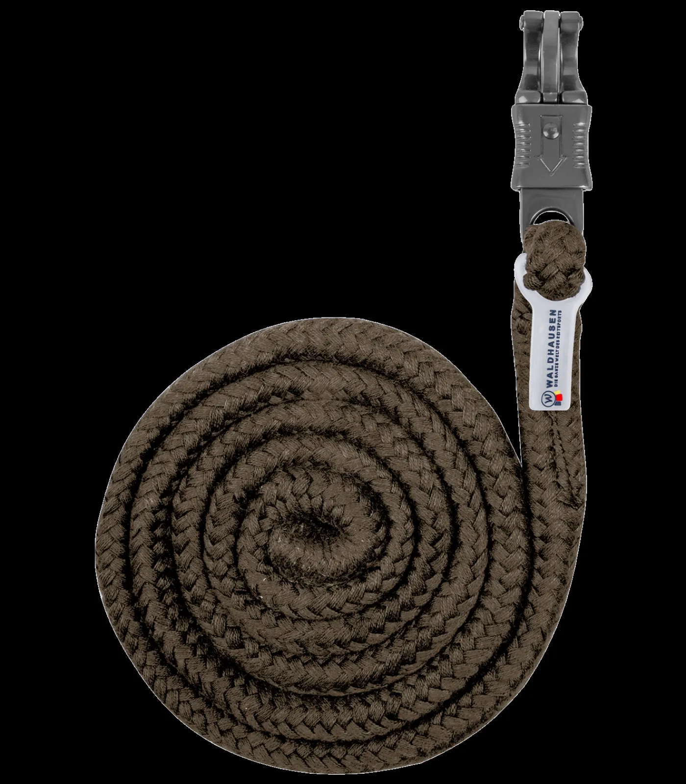 Waldhausen Stricke>Anbindestrick Plus, Panikhaken, dunkle Beschläge