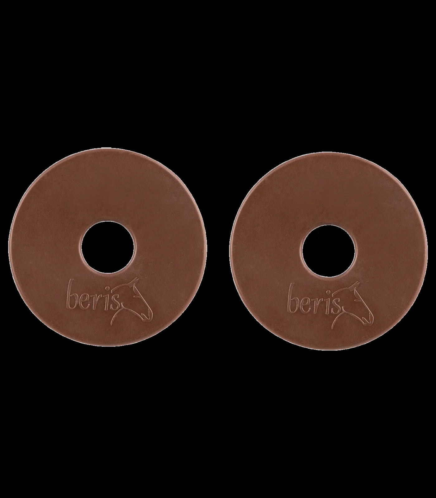 beris Gebisszubehör>Gummi-Gebissscheiben, braun, Paar