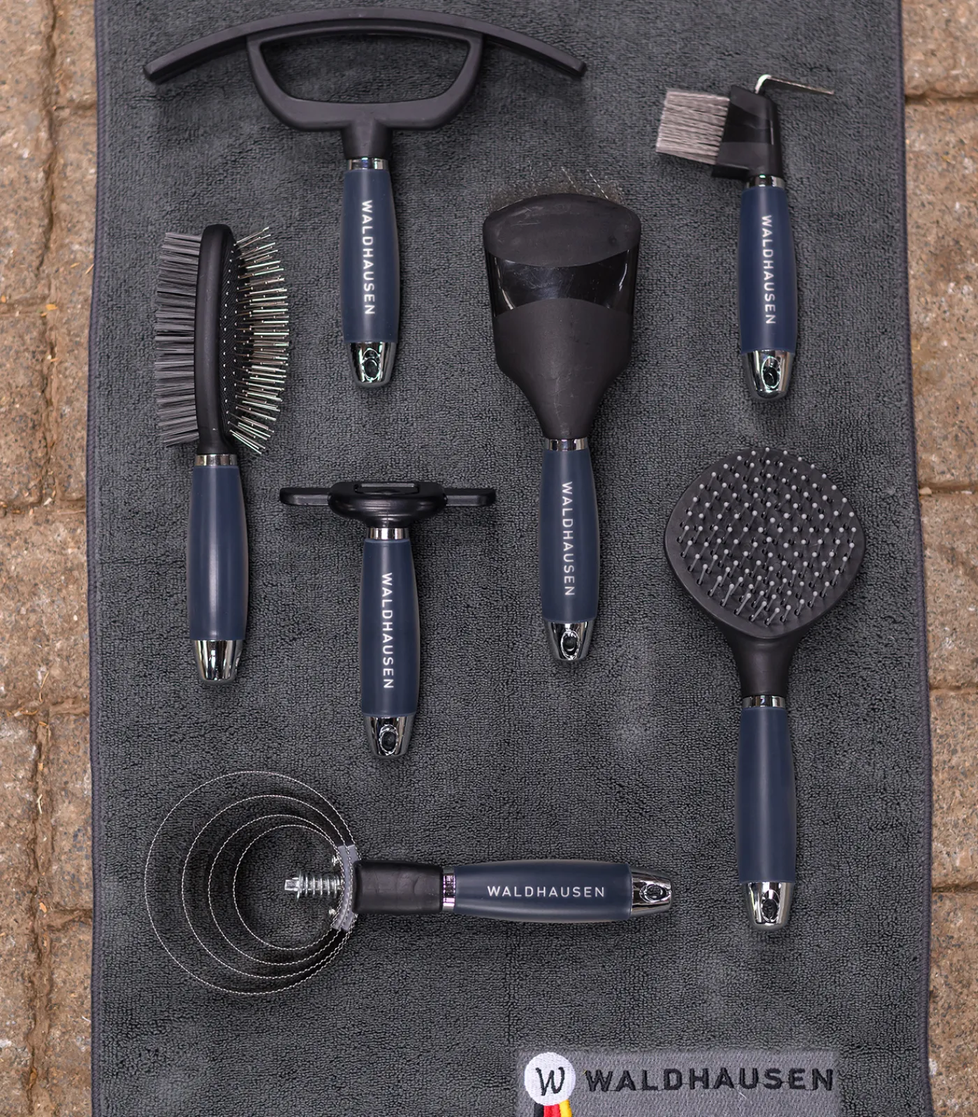 Waldhausen Mähne & Schweif|Putzzeug>Doppelbürste mit Gelgriff