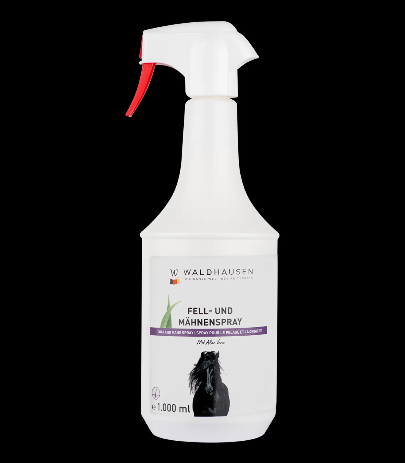 Waldhausen Fell, Mähne & Haut>Fell- und Mähnenspray mit Aloe Vera, 1000 ml