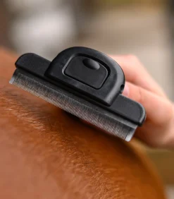 Waldhausen Hundebedarf|Putzzeug></noscript>Fellwechselkamm mit Gelgriff, L