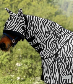 Waldhausen Pony & Shetty|Zebra-Fliegenschutz>Fliegenhalsdecke Zebra