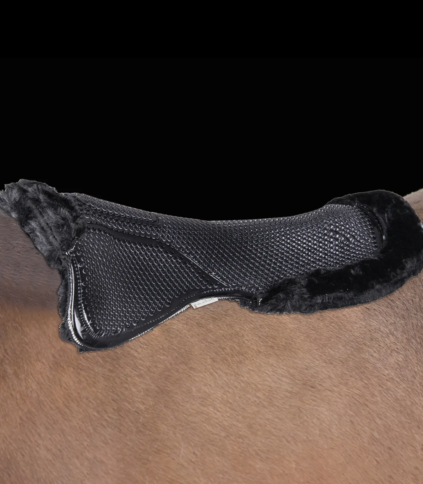 Waldhausen Sattelpads>Gelpad mit Synthetik-Fell