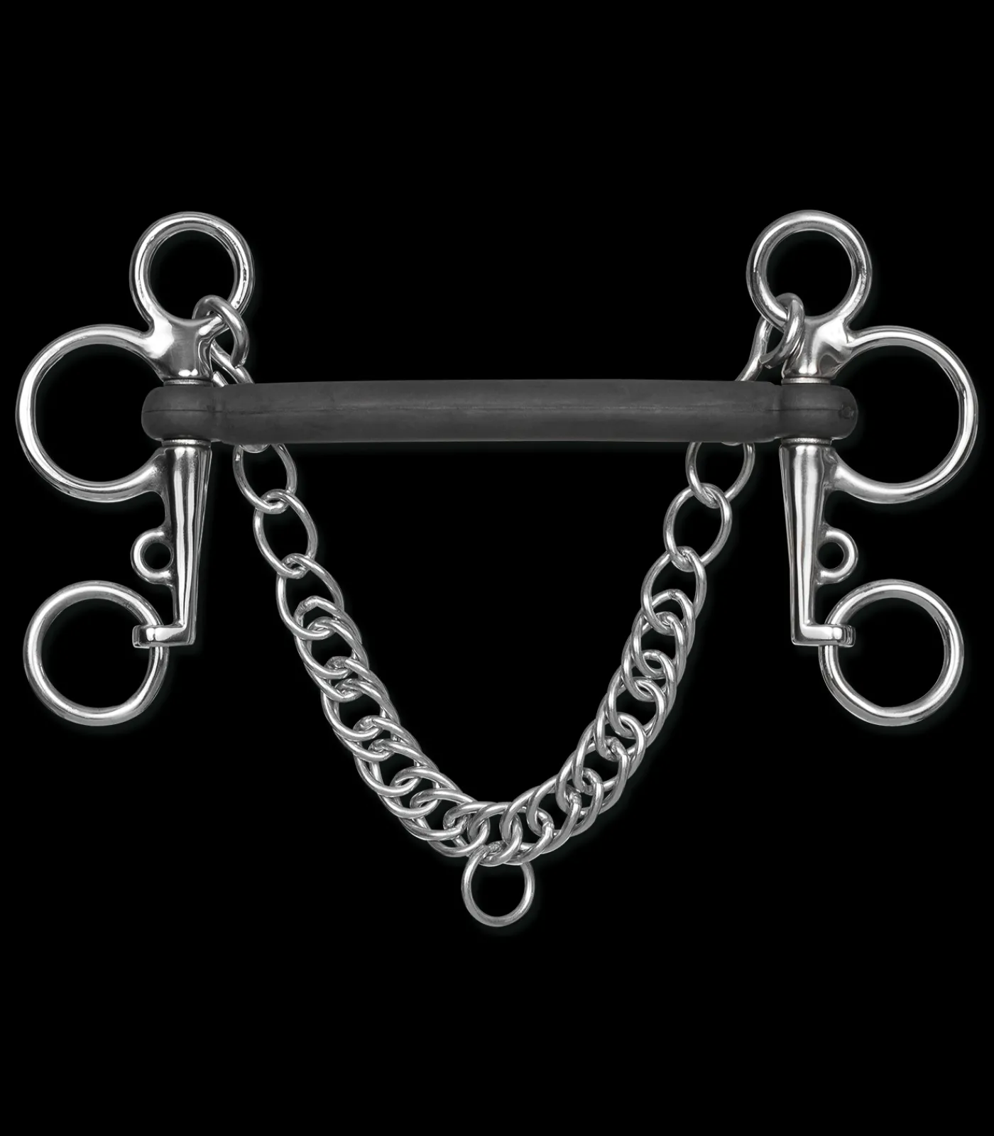 Waldhausen Spezialgebisse>Gummi-Pelham, Stange starr, anatomisch