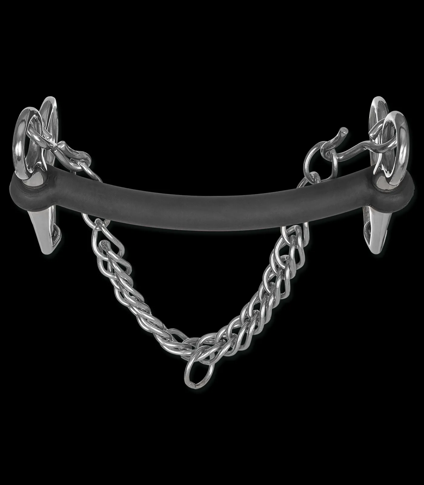 Waldhausen Spezialgebisse>Gummi-Pelham, Stange starr, anatomisch