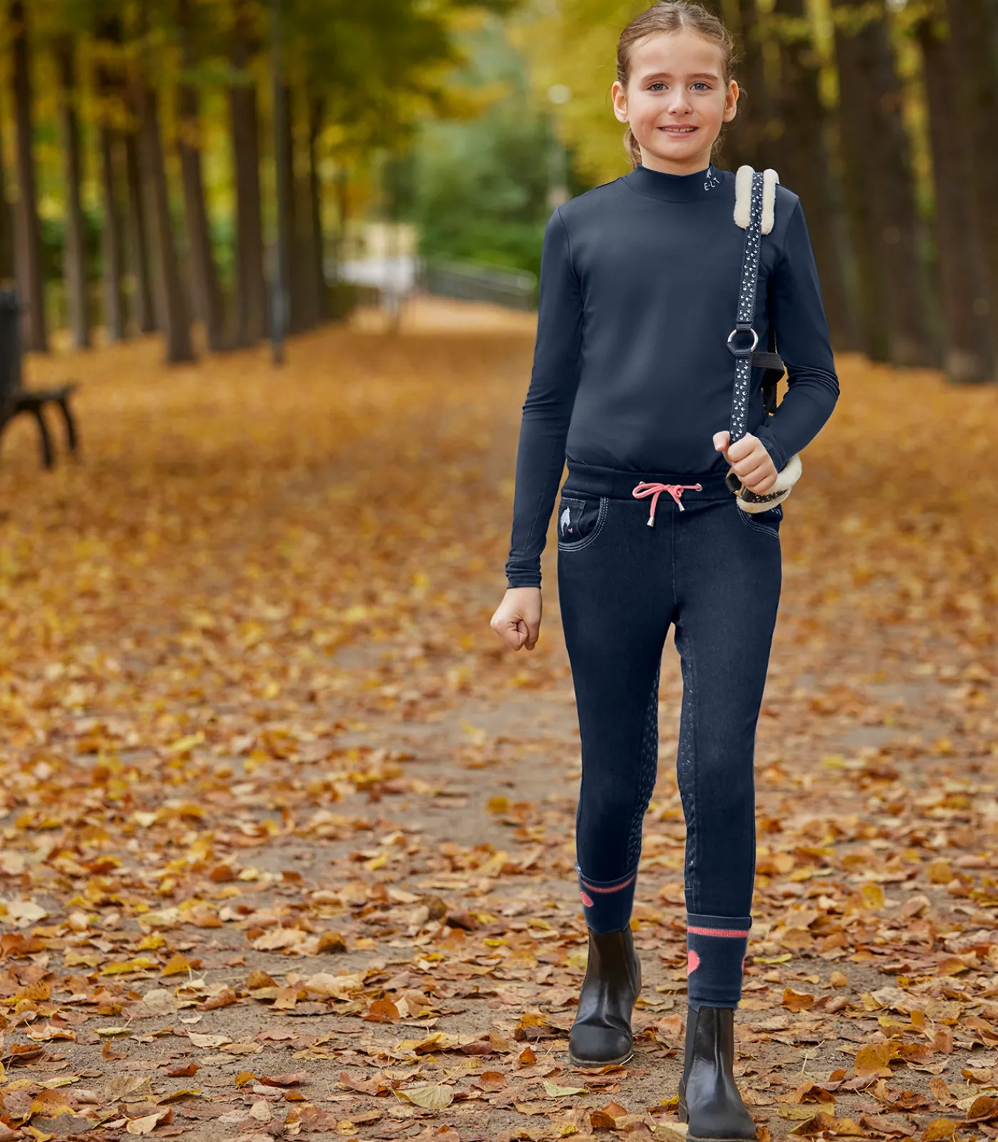 Kinder ELT Kinderreithosen|Reitleggings>Jeansreitleggings Lucky Lia, Kids