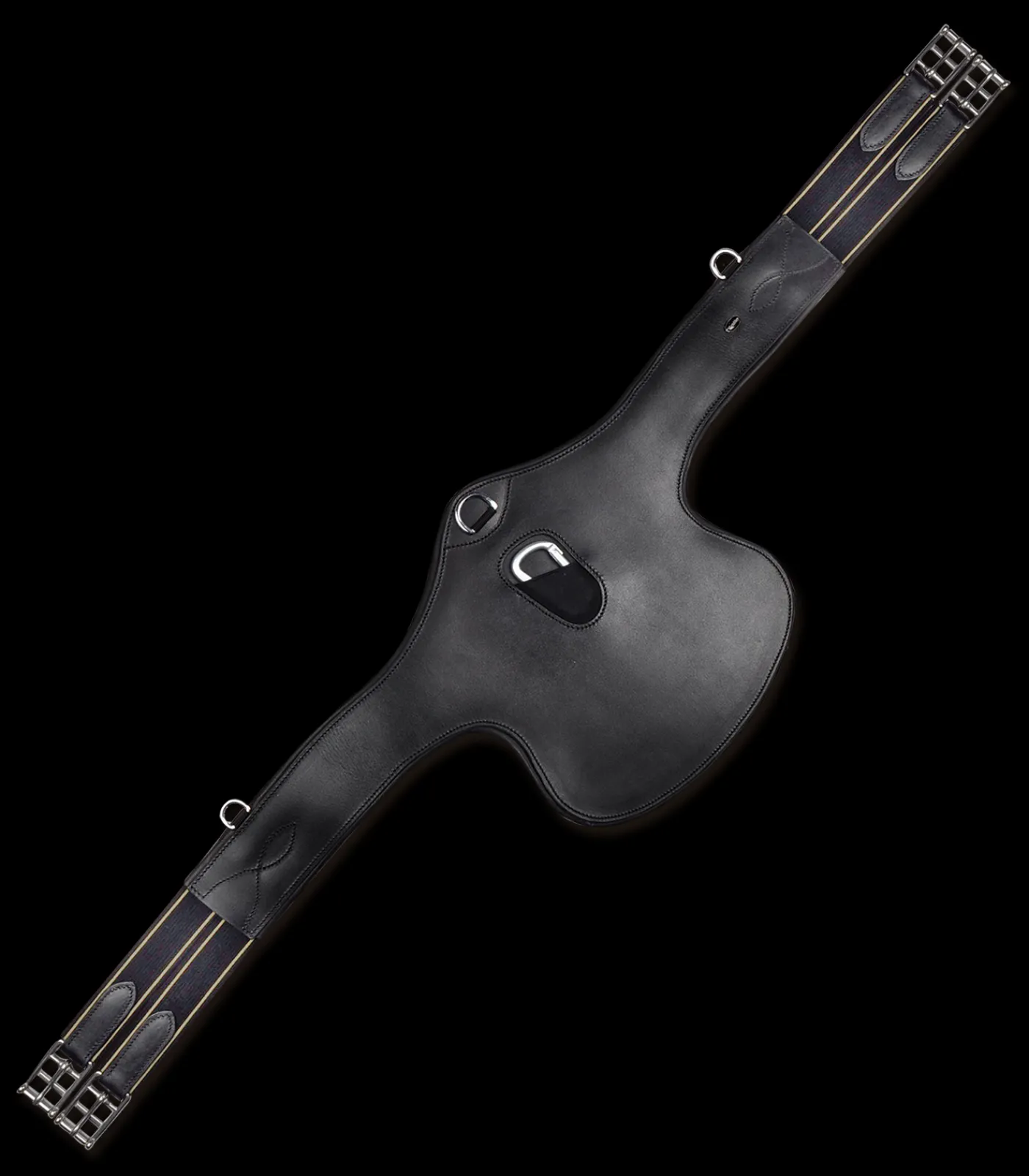 Waldhausen Sattelgurte>Ledersattelgurt - mit Bauchlatz