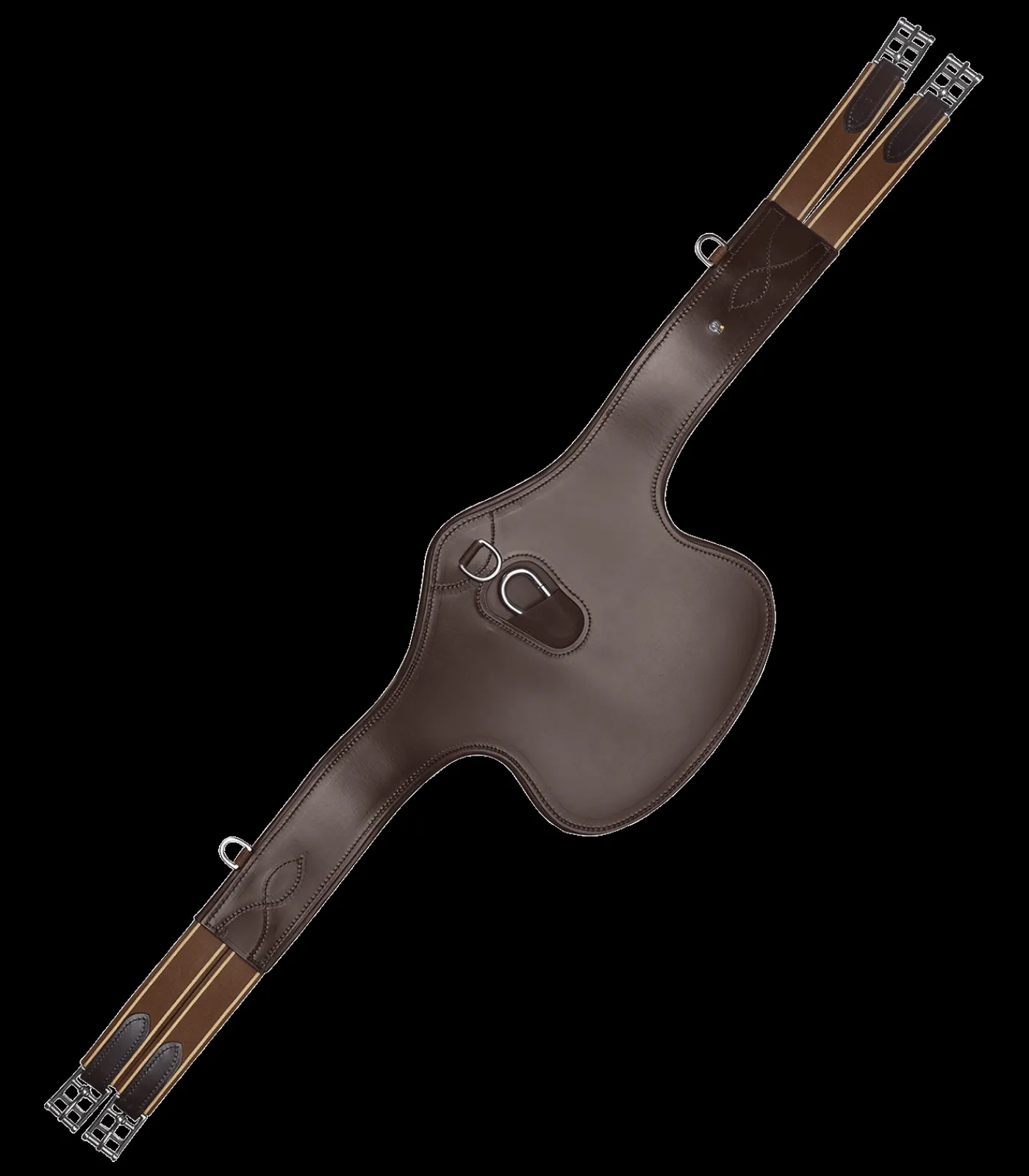 Waldhausen Sattelgurte>Ledersattelgurt - mit Bauchlatz