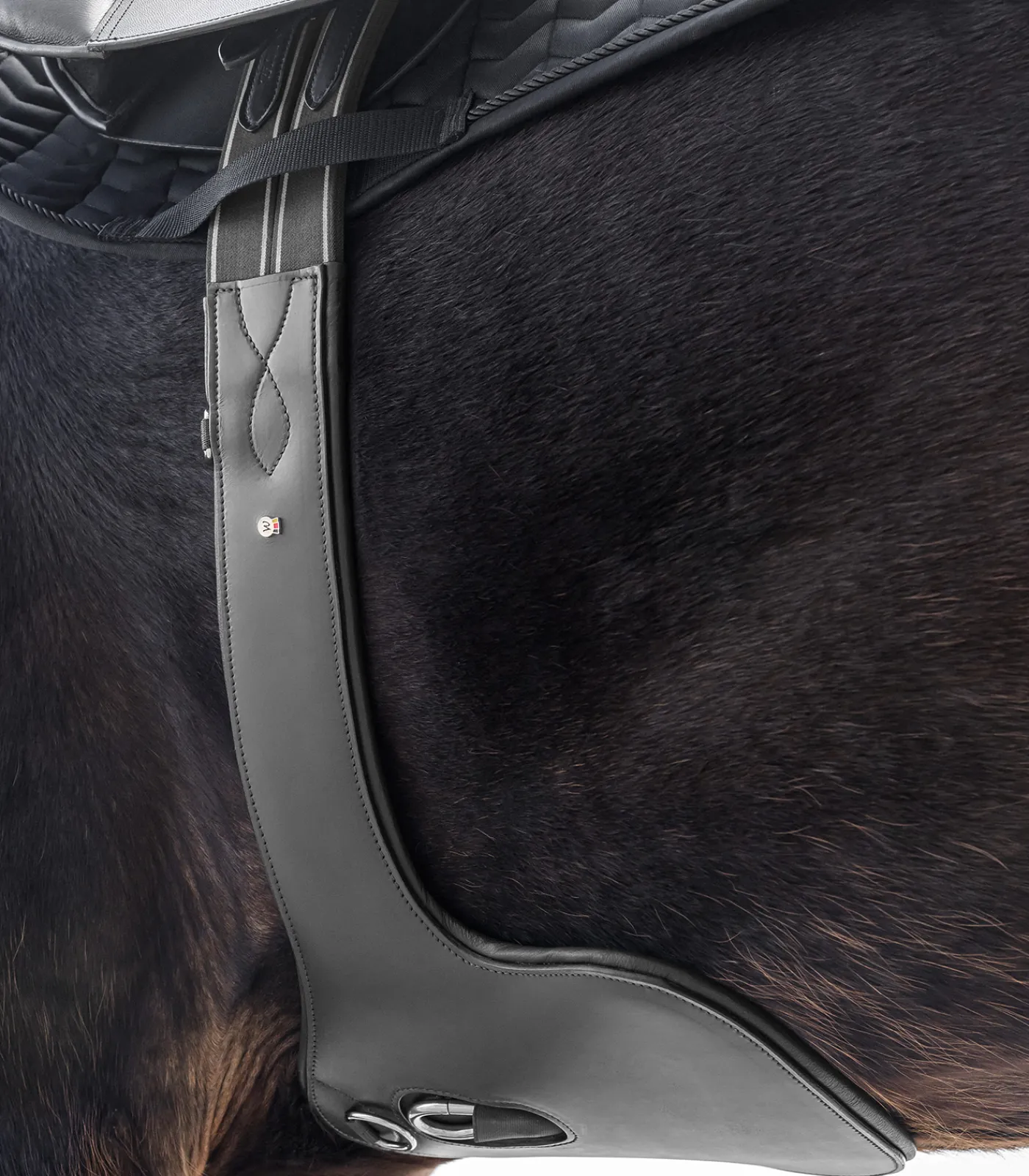 Waldhausen Sattelgurte>Ledersattelgurt - mit Bauchlatz