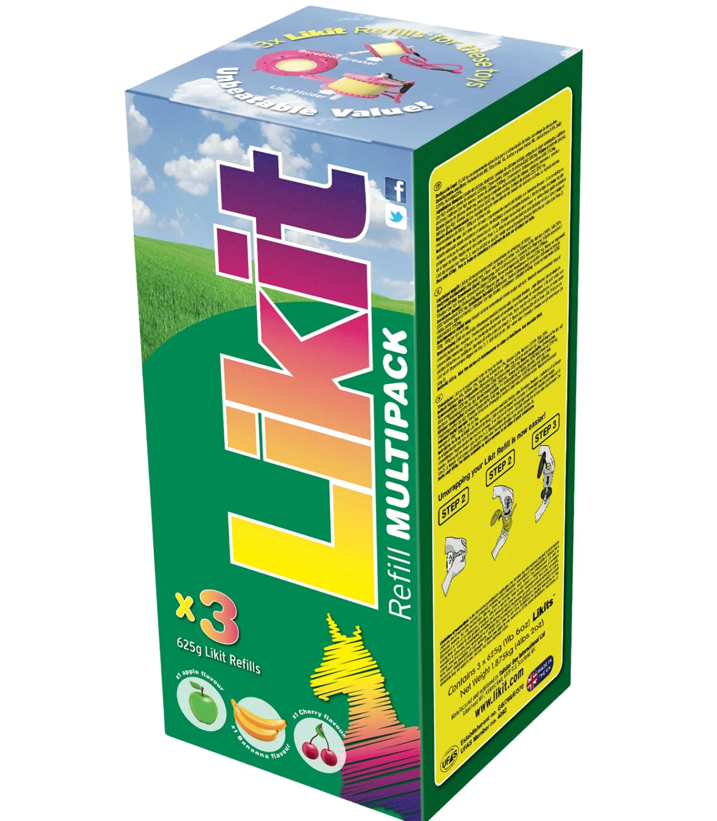 LIKIT Lecksteine>Sammelpackung, 3 x 625 g