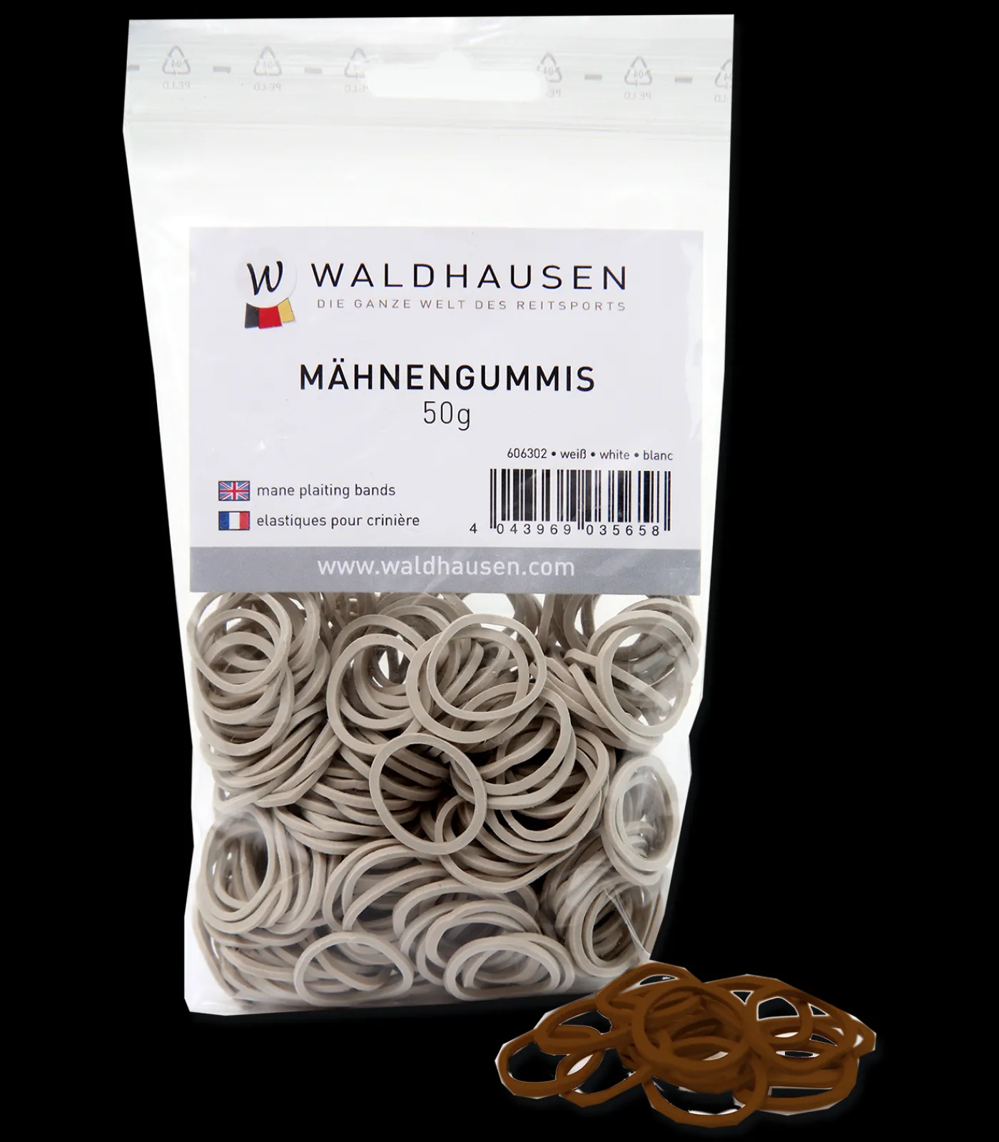Waldhausen Turnieraccessoires & Pflege>Mähnengummis, Beutel, 50 g