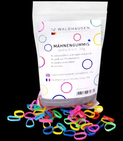 Waldhausen Turnieraccessoires & Pflege>Mähnengummis extra breit, multicolor