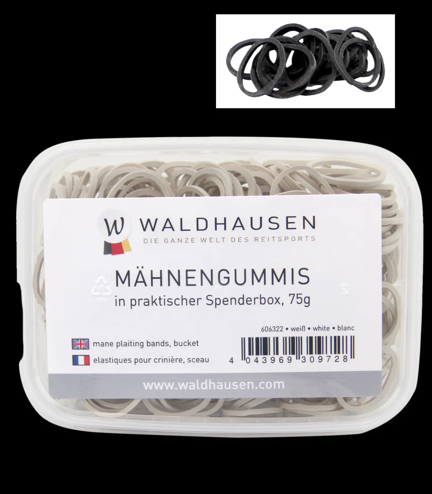 Waldhausen Turnieraccessoires & Pflege>Mähnengummis in Spenderbox