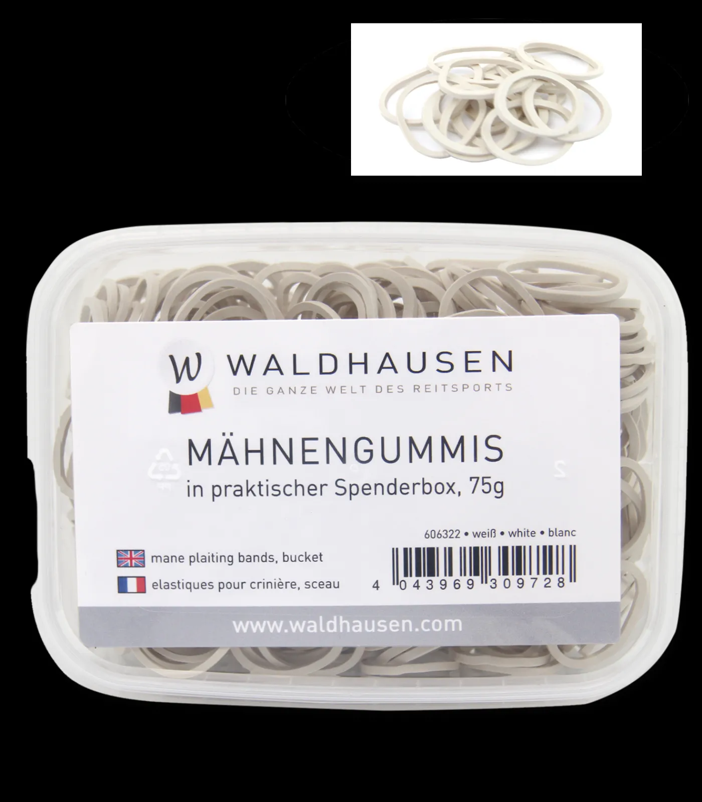 Waldhausen Turnieraccessoires & Pflege>Mähnengummis in Spenderbox