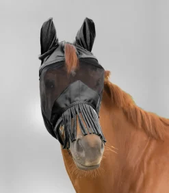 Waldhausen Pony & Shetty|Fliegenmasken Und -Fransen>PREMIUM Fliegenmaske mit Ohrenschutz und Nasenfransen