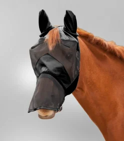 Waldhausen Pony & Shetty>PREMIUM Fliegenmaske mit Ohren- und Nasenschutz