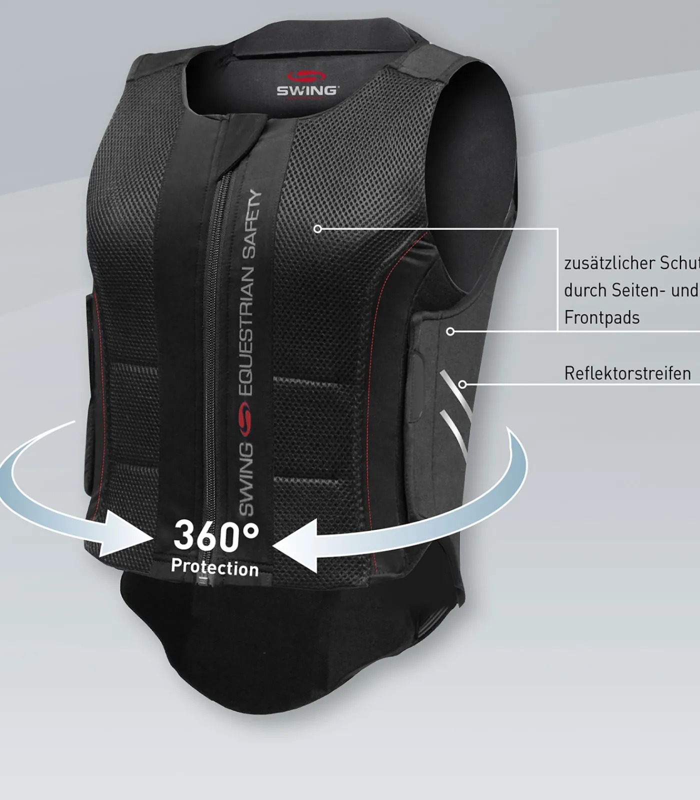 Kinder SWING Kinderreithelme & Sicherheit|Rückenprotektoren>Rückenprotektor P07 flexible, Kind